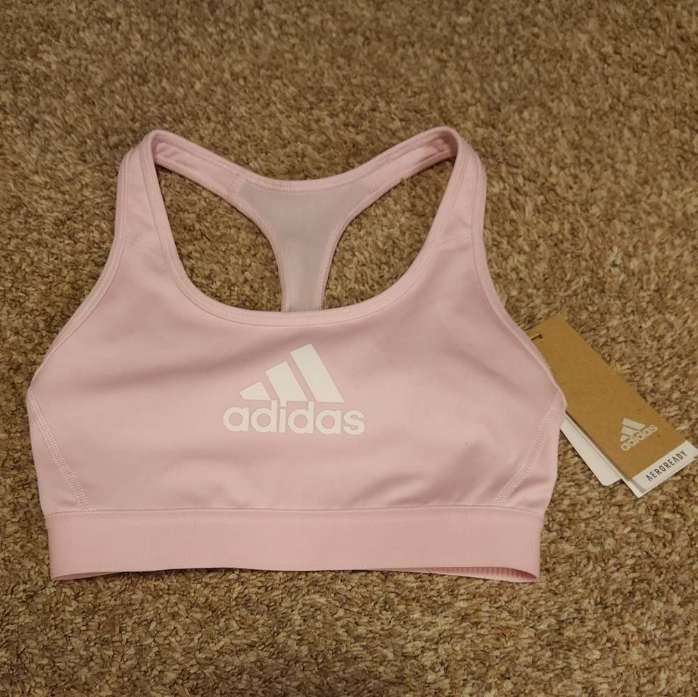 Clear Pink Adidas Sports Bra nwt